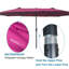 Parasol de jardin à double face 15 pi x 9 pi avec parasol imperméable double avec manivelle et évents pour terrasse de jardin-1999732484