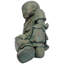 Statue de jardin bouddha pour bébé repose-serene