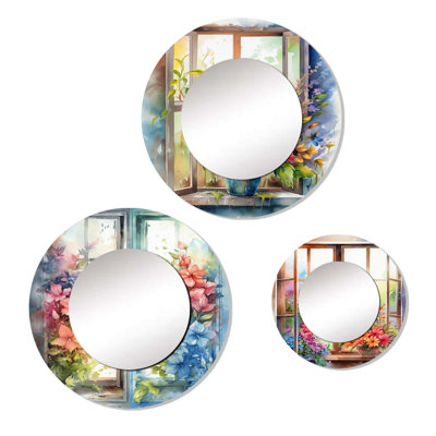 Catalia Metal Round Mirror