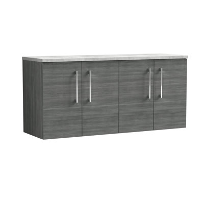Arno 56.2cm Double Bathroom Vanity Base Only