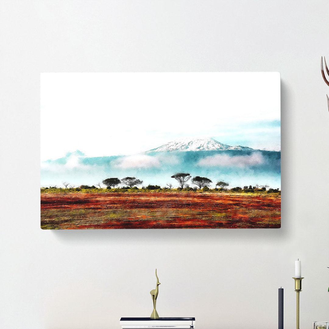 Mount Kilimanjaro In Tanzania - Wrapped Canvas