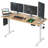 STARY Electric Standing Desk Adjustable Height Sit Stand Home Office Desk With Splice Board-1393059092-1393059094