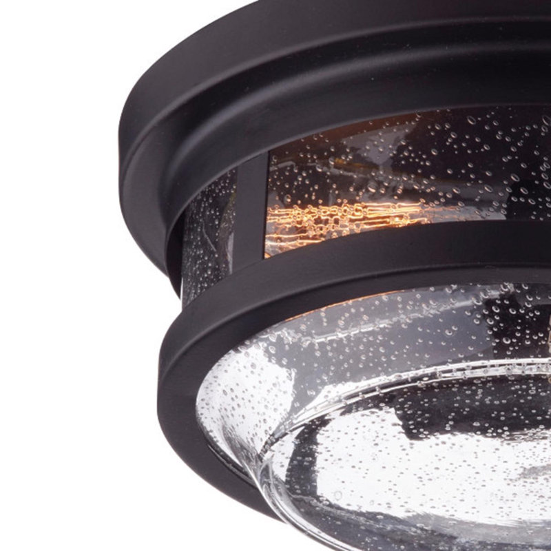 Dark Bronze 2 - Bulb Outdoor Flush Mount