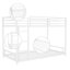 Lit superposé simple en métal avec barrière de sécurité-1833325557
