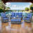 Bonia 8 Piece Wicker Rattan Sofa Seating Group with Cushions-1336717320-1336717366