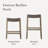 Maven Lane Emerson Kitchen Stool with Faux Leather Upholstery-1365757308-1366215890