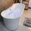 29.33 " W Freestanding Acrylic Bathtub