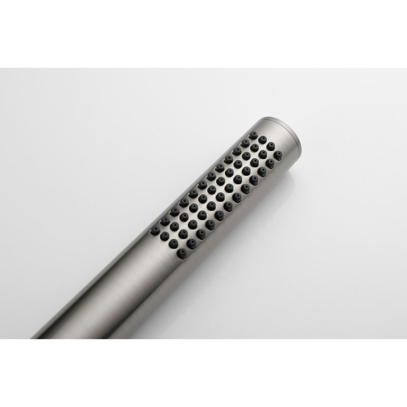 59 - Inch Hose Handheld Shower With 28 Height Adjustable Slide Bar, Stainless Steel Material, Functional Spray Settings For Relaxation Adjustable, Brushed Nickel Finish, Robust Construction