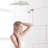 12" Stainless Steel Shower Head With Adjustable Arm - Corrosion , 144 Nozzles, Bathroom Fixture 12 Inch Stable Steel, Full Body Showering, Fits 1/2" Threads