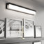 Luminaire de salle de bain moderne à intensité variable à DEL Arhan, luminaires de salle de bain linéaires 4000K sur miroir