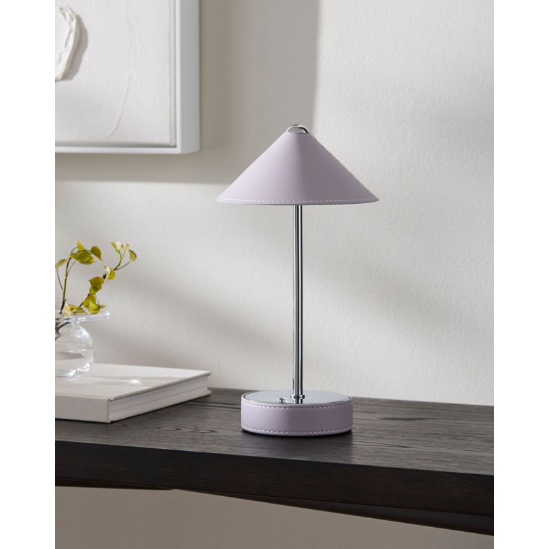 Lampe de table à DEL intégrée Buntin, Rose