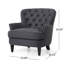 Fauteuil club moderne + repose-pieds