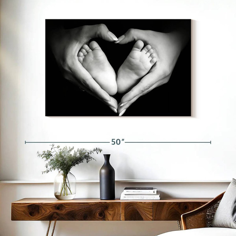 Maman et bébé aiment, H 26 po x l 39 po