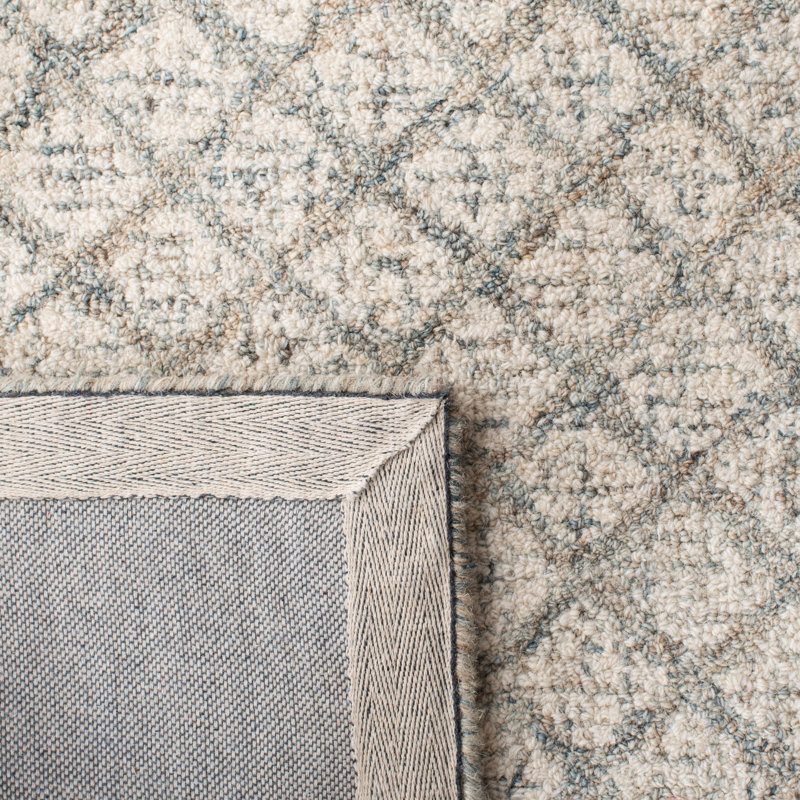 Crowe Hand Tufted Wool Geometric Rug, Rectangle 5' x 7'6"