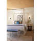 Arie Single Light Glass Steel Dimmable Wallchiere