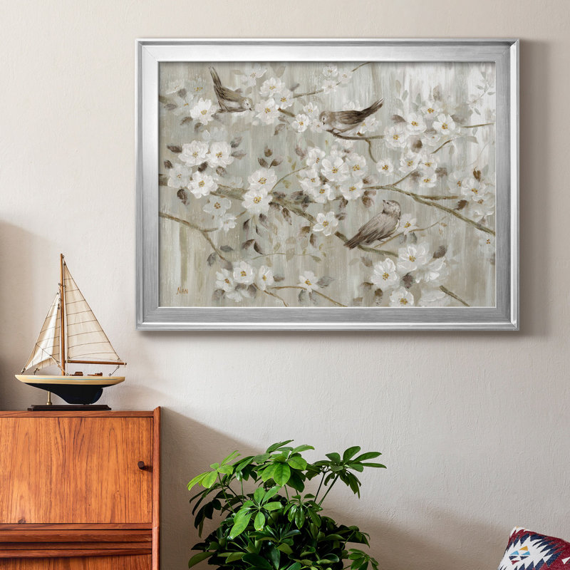 «Mount Hood From The Columbia» - impression, Argent, H 26,5 po x l 36,5 po x P 1,5 po