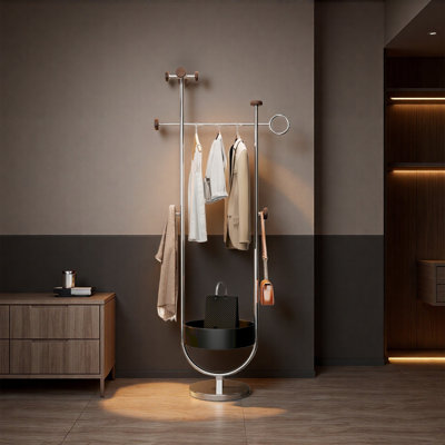 Modern Stainless Steel Hall Tree
