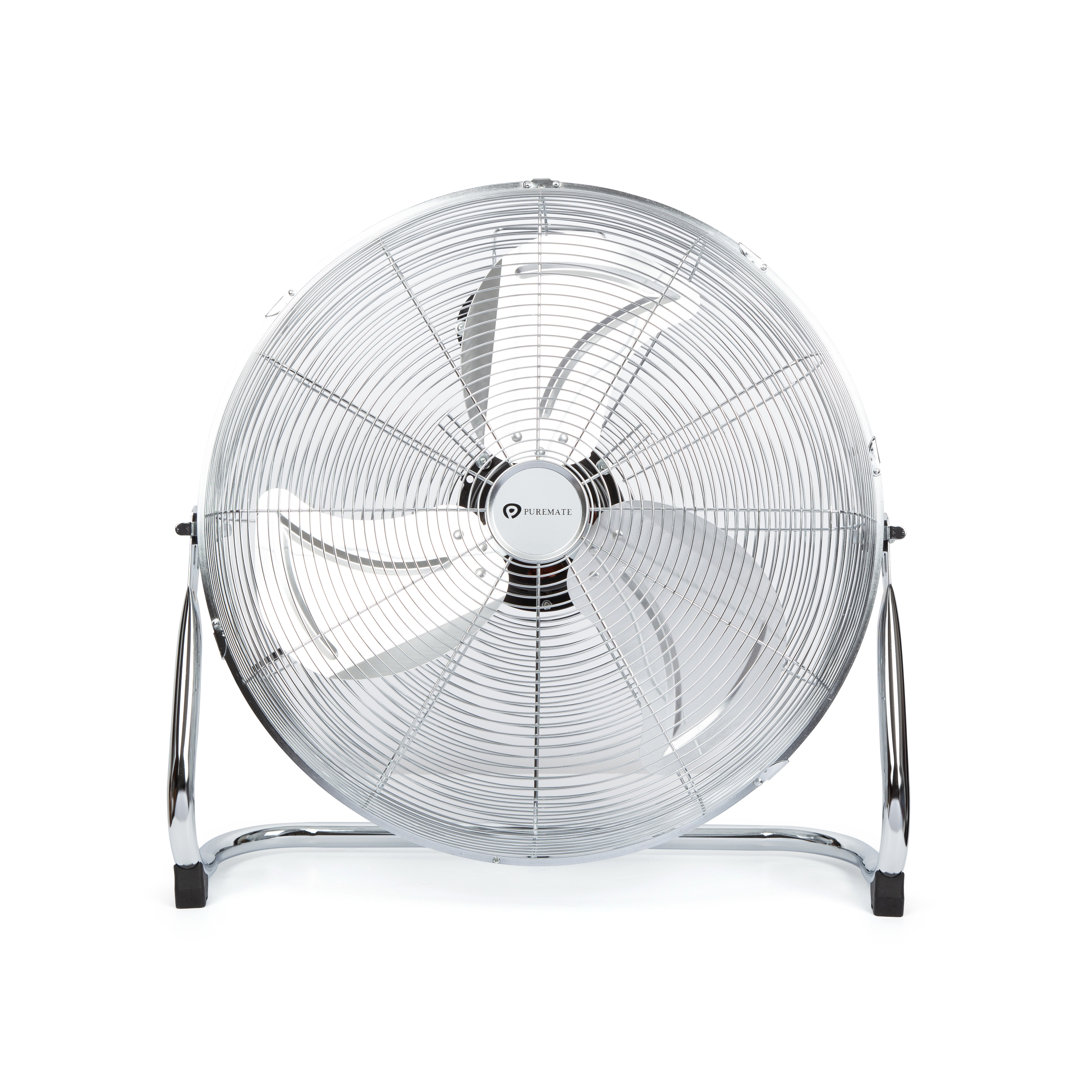 PureMate 20 Inch Chrome Gym Floor Fan