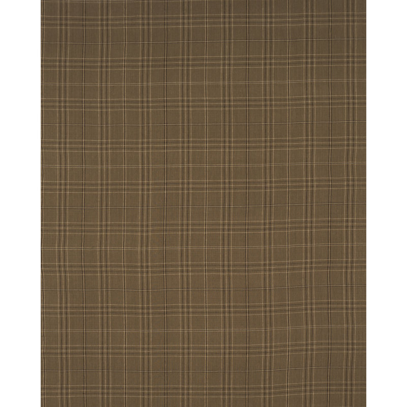 Nils Plaid Linen Fabric, Blue