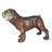 Javier Bulldog Medium Bronze Statue -  Size: 39"L x 23"W x 27"H.