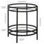 Antoinette Glass Top End Table-852863800