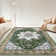 Machine Washable Non-Slip Green Oriental Area Rug