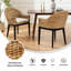 Chaise d'appoint rembourrée en rotin naturel