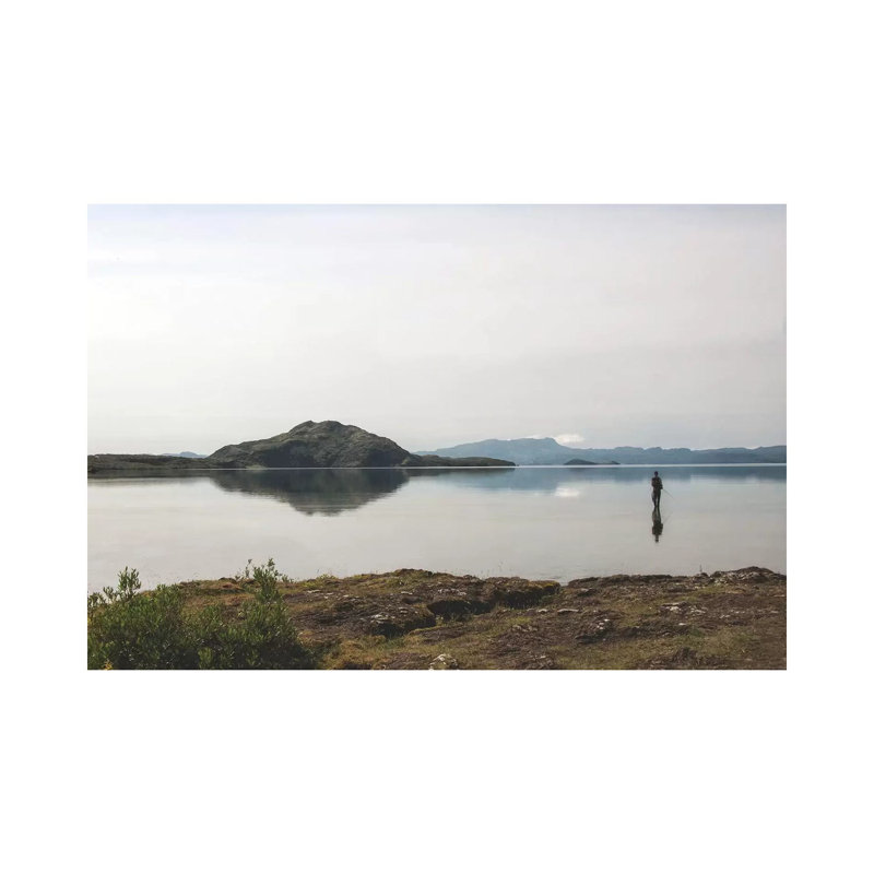 Fly Fishing - Wrapped Canvas Print, 20.32 cm H x 30.48 cm W