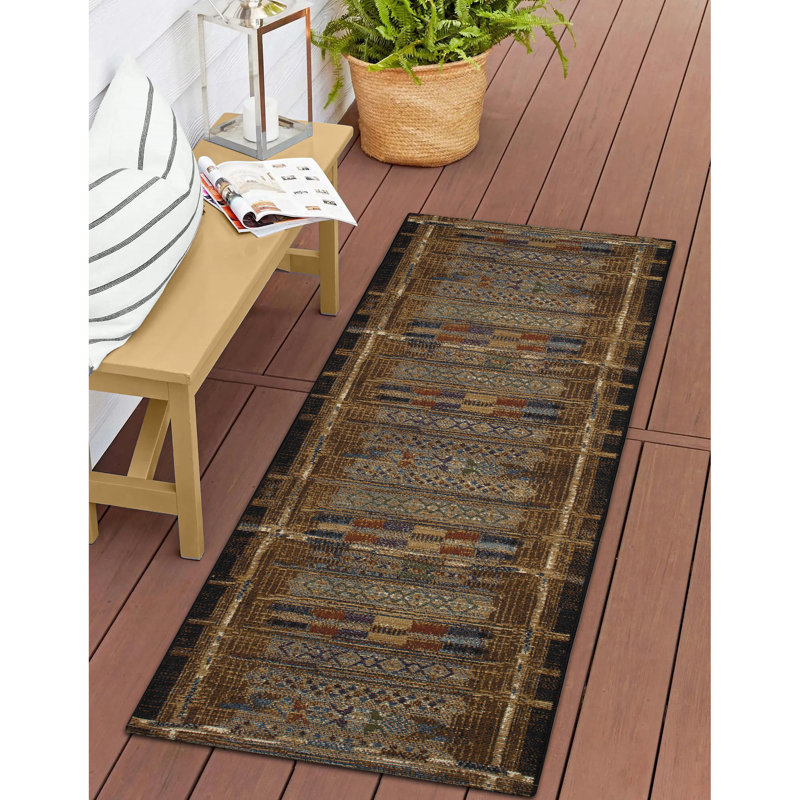 Lakedia Synthetic Non-Skid Kitchen Mat, Runner 1'11" x 4'11", Gold
