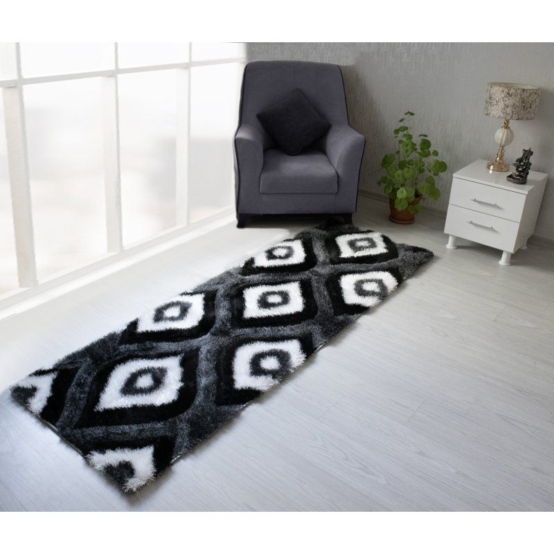 Demeitric Abstract Indoor Rug, Runner 2' x 7'