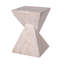 Table d'appoint 18,5 "en marbre beige 18,5"
