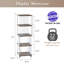 Jamisen Bookcase, Display Cabinet Curio Cabinet, Floor Standing Bookshelf, Acrylic and Wood-559913885