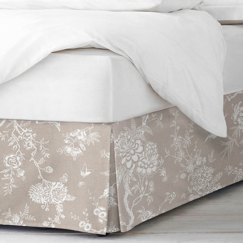 Elwood Natural Cotton Bedskirt, California King, 15"