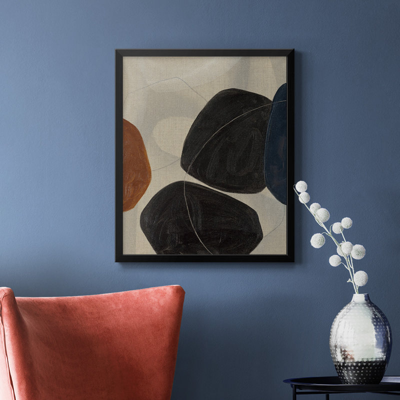 Gravity I, toile encadrée de qualité supérieure - prête à être accrochée, Noir, H 24 po x l 20 po