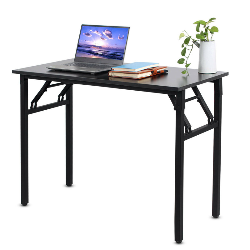 110.01cm W Rectangle Writing Desk, Grey