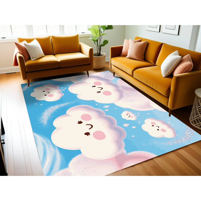 Tapis de chambre de bébé Zoomie Kids, Rectangulaire 3 pi x 5 pi