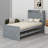 Twin Size Wooden Bed With Trundle-2070524987