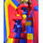 JumpOrange Rainbow Xtreme Obstacle Course Bounce House (with Slide and Blower)