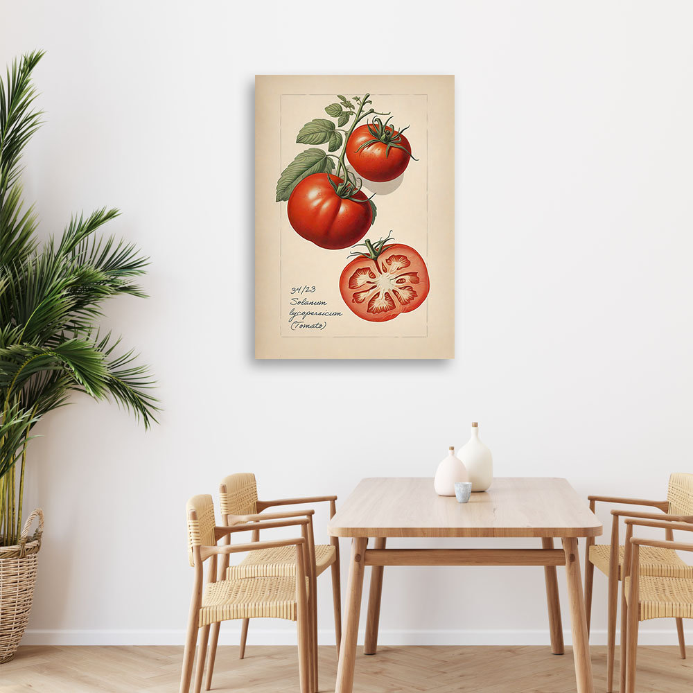 Leinwanddruck, Obst Vintage Tomate - Druck