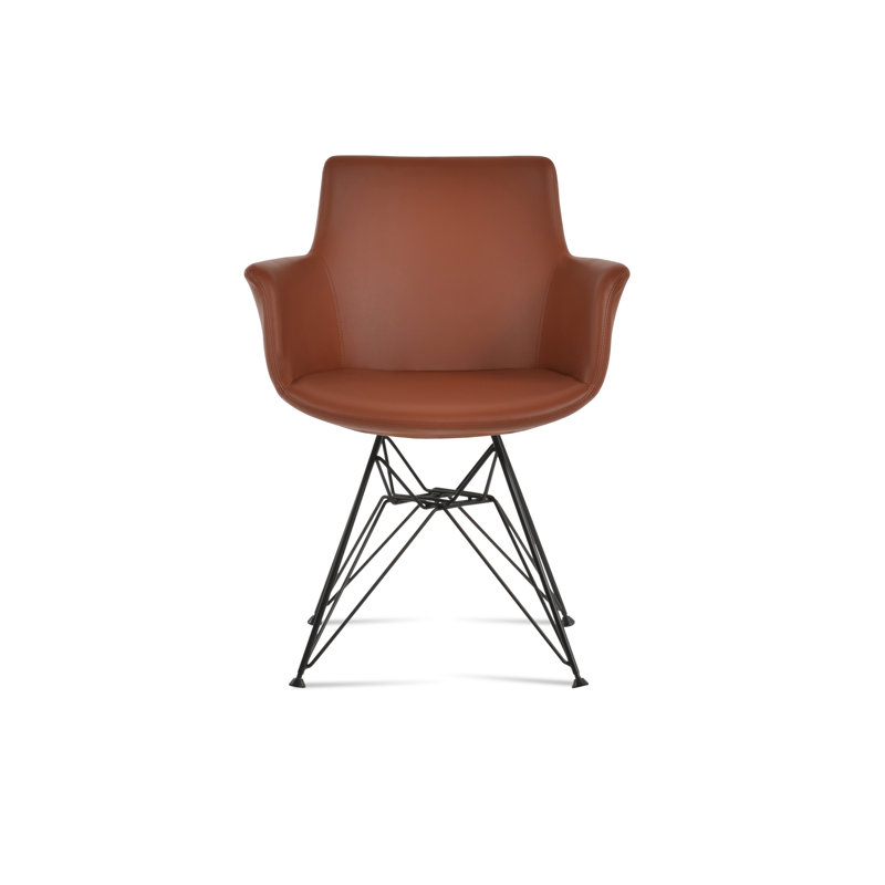 Fauteuil tour Bottega, Noir, Cannelle