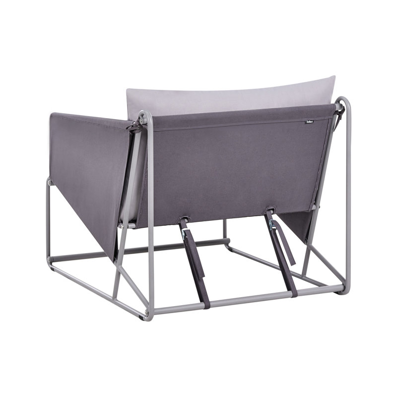 Sundos Outdoor Lounge Chair, Grey/Grey