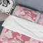 Ensemble de housse de couette en microfibre rose / pêche 3 pièces