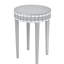 Table élégante Diamond-Cut pour les boissons du matin, petits espaces optimisés pour l'espace, conception trempée, base solide, table de petit-déjeuner ronde de style bistro 29,3 lb, piédestal, convient au diamètre de 19,7 po-1463869410