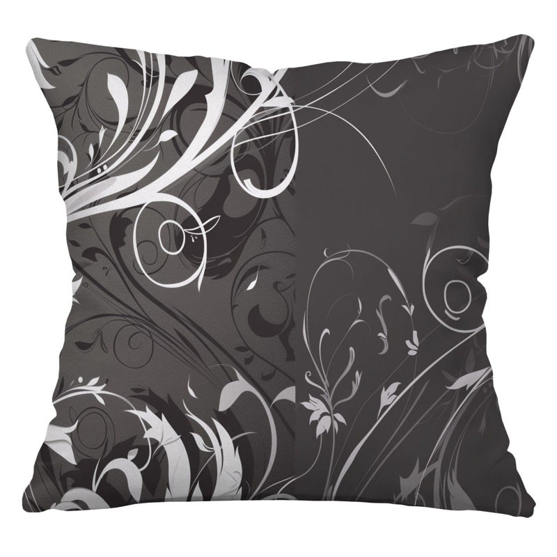 Swirls Throw Pillow, Cool pattern  Pillows, 14"H x 14"W