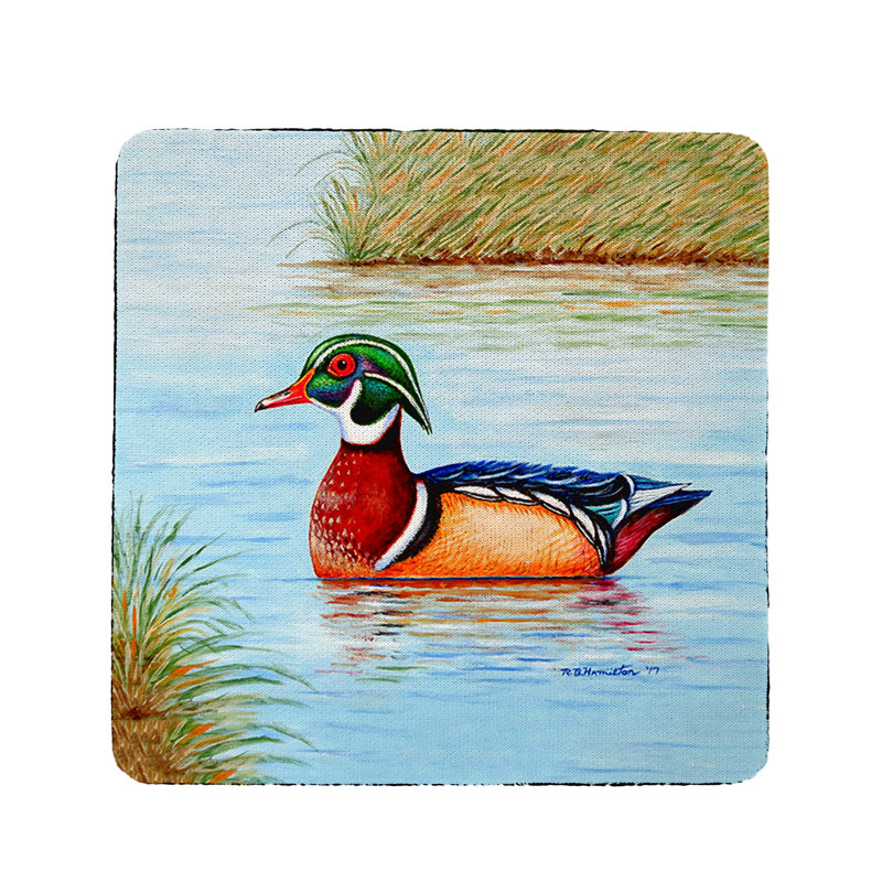 Sous-verre de canard de bois