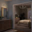 Lustre 5 lumières en nickel brossé Ilia-127380304