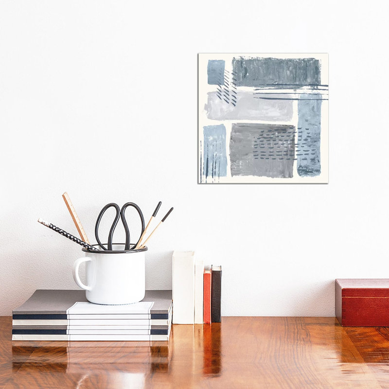Between The Lines II by Sarah Adams - Wrapped Canvas Painting, 30.48 cm H x 30.48 cm W