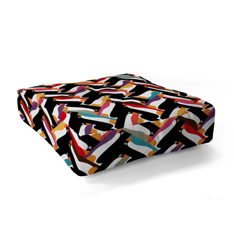  Coussin de sol pingouin à chevrons