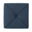Tissu bleu marine - option de siège carré en forme de cube H 17 po x l 16,5 po x P 16,41 po x 17,4 po
