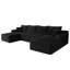 Canapé modulaire Cloud avec méridienne en forme de U et poches latérales-616147098